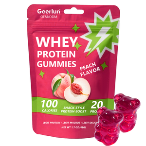 <span class=keywords><strong>Halal</strong></span> OEM Gummy Fabrikant 20g Wei-eiwit Spieropbouwer Elektrolyt Ondersteuning Hoge Proteïne Gummies - Product Image 1