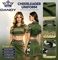 Uniformes de cheerleading conçus par OEM, tenues brillantes pour équipes de danse, uniformes de cheerleader avec strass, service OEM, uniformes de cheerleading en spandex pour filles