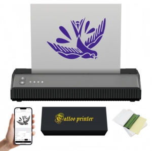 เครื่องพิมพ์ลายสักไร้สายเสียงเบา เครื่องพิมพ์ลายสักแบบถ่ายโอนความร้อนสำหรับร้านสัก - Product Image 3