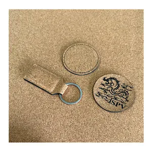 12X24 pulgadas corcho 0,8mm cuero Artificial grabado láser Logo mejor para posavasos manteles sin adhesivo - Product Image 1