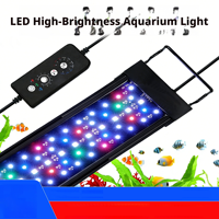 Lampe LED pour aquarium à spectre complet, étanche, avec support, simulation du lever et du coucher du soleil, éclairage pour aquarium
