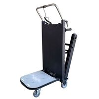 Chariot électrique pliable pour la montée d'escaliers, destiné au transport de charges de ciment dans la logistique et l'entrepôt