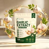 Gélules d'extrait d'ail végétaliennes, sans gluten, sans sucre, naturelles, faciles à avaler, pour le soutien cardiovasculaire