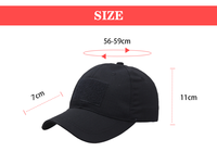 Casquette de baseball tactique camouflage personnalisée avec fermeture unisexe réglable en tissu courant pour toutes les saisons et utilisation en extérieur