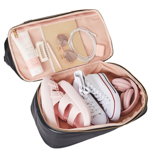 Borsa <span class=keywords><strong>da</strong></span> <span class=keywords><strong>Viaggio</strong></span> OEM in Pelle Vegana di Grande Capacità, per Palestra, Yoga, Pernottamento, Weekend, con Scomparto per Scarpe, Tasche e Cerniera, <span class=keywords><strong>Bagaglio</strong></span> <span class=keywords><strong>a</strong></span> <span class=keywords><strong>Mano</strong></span> - Product Image 5