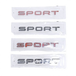 Wholesale Youzeshi ABS <b>Letter</b> SPORT <b>Sticker</b> Fender Emblem Trunk Badge Single Use with One Year Warranty YOULH006 - Product Image 2