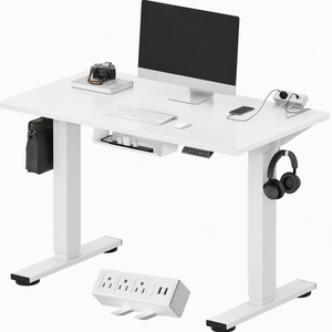 Multiprise à pince ergonomique moderne monobloc personnalisable pour <span class=keywords><strong>bureau</strong></span> debout EN2 40x24, avec câble électrique réglable en hauteur - Product Image 2