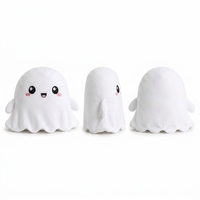 Oreiller en peluche en coton personnalisé OEM en forme de fantôme, coussin de sommeil doux en forme d'animal en peluche, unisexe, couleur personnalisée, certifié sûr, avec votre logo