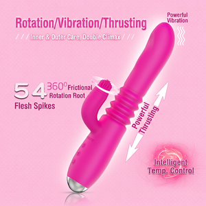 Varita Vibradora Telescópica de Silicona con Calor para Mujeres, Juguete de Autoestimulación Femenina - Product Image 2