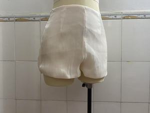 Abiti Mini con Blusa Tinta Unita per Donna, Scollo a V, Maniche Lunghe, <span class=keywords><strong>Stile</strong></span> Dolce con Lacci, <span class=keywords><strong>Abbigliamento</strong></span> <span class=keywords><strong>Femminile</strong></span> alla Moda - Product Image 4