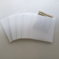 Stock Divers Étanche A9 PP Givré 6 Trous Système D'économie D'argent Sac Transparent Portefeuille 100 Enveloppe D'économie
