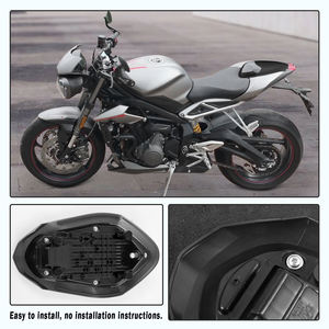 อุปกรณ์เสริม XXUN ฝาปิดที่นั่งด้านหลังสำหรับผู้โดยสาร,ชุดคลุมพวงมาลัยสำหรับไทรอัมพ์สตรีททริปเปิล RS 765 2017 <span class=keywords><strong>2018</strong></span> 2019 - Product Image 6