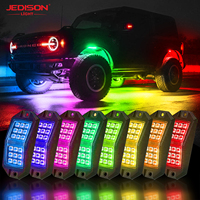 Luces LED RGB para Chasis de 16 Cápsulas, Multimodo, IP68, 12V 24V, Impermeables, Lámpara de Ambiente Exterior para Camioneta, Pickup, SUV