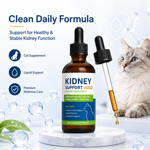 Complément alimentaire pour la santé urinaire des chats, formule de soutien rénal naturelle pour chats adultes et seniors, soutien à la santé féline - Product Image 1