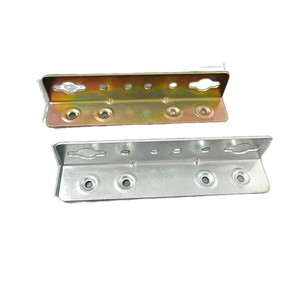 Support en acier métallique 80MM x 105MM 2MM, accessoires de meubles galvanisés à une face - Product Image 2