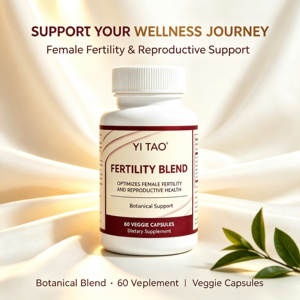 Capsules de mélange de fertilité à marque privée pour le soutien de la santé reproductive féminine, supplément végétal, fabrication OEM, 60 unités - Product Image 3
