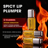 Huile à Lèvres Repulpante Hydratante Personnalisable avec Logo, Effet Piquant Extrême, à l'Huile de Soja et de Jojoba, Transparente, Vente en Gros