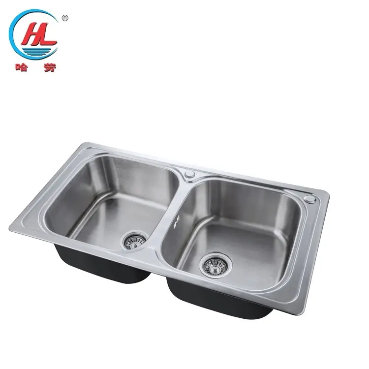 Promotional Products Restaurant Stainless Steel Double Metal Wash Sink