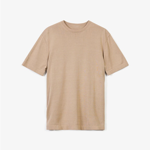 Camiseta de Algodón Tejido Resistente y Cómoda, Manga Corta, Lisa, para Hombre, Tacto Suave, Secado Rápido, Transpirable, Ideal para la Noche - Product Image 1