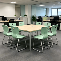 Chaises d'étudiant en plastique PP durable, chaises multi-usages pour collège, chaises empilables pour salle de classe, bureau, appartement, mobilier scolaire