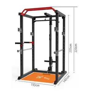 Support de squat d'équipement de gymnastique de forme physique commerciale, support de puissance, cage de support de puissance