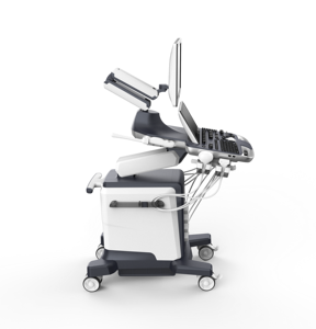 ZONCARE-ViV60 Échographe CDFI sur chariot avec écran LCD 3D/4D de 21,5 pouces + écran tactile haute sensibilité de 13,3 pouces pour radiologie, cardiologie, gynécologie - Product Image 3
