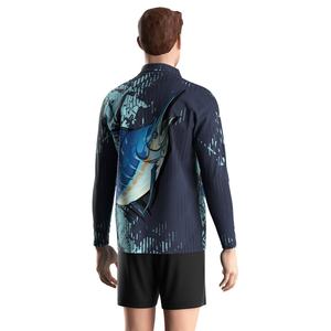 Polo à manches longues UPF50+ pour l'extérieur, motif poisson, respirant et à séchage rapide, idéal pour la chasse et la pêche - Product Image 3