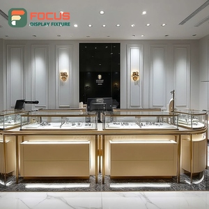 Sistema de Exhibición de Joyería Minimalista, Vitrina Metálica para Boutique - Product Image 6