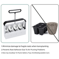 Alat berkebun pemblokir tanah Manual, pot bunga & tanaman, alat pembuat Clod & menanam