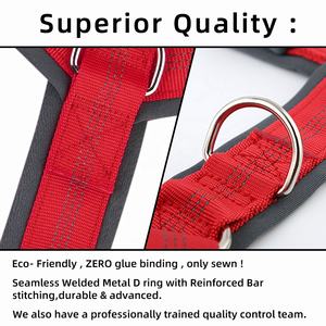 LOW MOQ Arnés para mascotas Fabricantes Diseño personalizado Arnés ajustable para perros Estilo Y con neopreno acolchado - Product Image 4