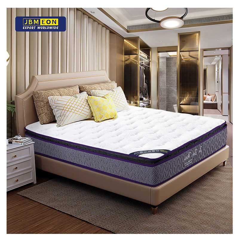 Hotel single size bonnell spring coils mattress latex memory foam full size mattress in a box