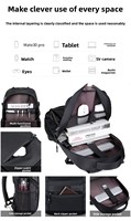 Nouveau Sac à Dos Grande Capacité pour Ordinateur Portable, Étanche, en Tissu Oxford Durable, Idéal pour Hommes d'Affaires, Voyages, Étudiants et Usage Quotidien