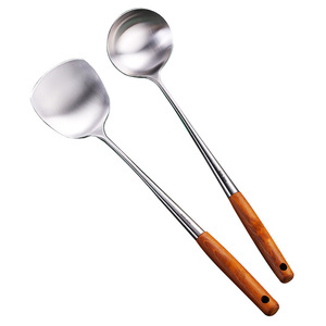 304 thép không gỉ dày chống bỏng súp muỗng kéo dài không dính lẩu dụng cụ dùng cho gia đình và thương mại - Product Image 5