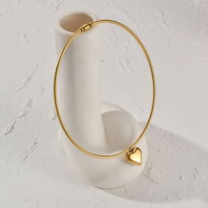 18K Pvd Gold Plated Customized Jewelry Luxury Magnetic Chain Heart Pendants for <b>Choker</b> Necklace Mature Woman Jewelry Set - Product Image 4