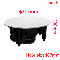 Alta calidad 5 pulgadas 60W HI-FI bidireccional 8 Ohm altavoz de techo en la pared uso interior Subwoofer para sistema de cine en casa escenario de fiesta