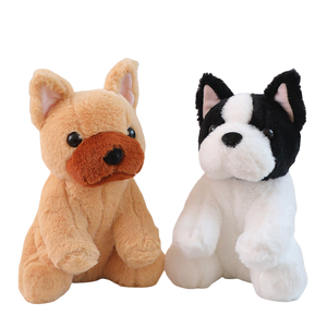 Venta al por mayor Kawaii perro <span class=keywords><strong>Bulldog</strong></span> francés juguete de peluche Animal relleno niños regalo decoración del hogar sentado <span class=keywords><strong>Bulldog</strong></span> francés muñeca - Product Image 1