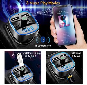 Lecteur Mp3 de voiture multifonction <span class=keywords><strong>T25</strong></span> Bt5.0 double chargeurs Usb supportant la carte Tf mains libres U Disk Music Play - Product Image 2