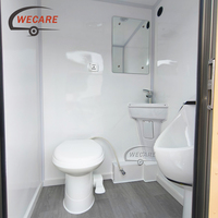 WECARE Remorque Sanitaire Portable de Luxe 3,7 m à 4 Stations avec Unité de Douche pour Grands Événements et Festivals