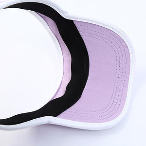 Chapeau de sport à visière personnalisé 100% coton Chapeaux de soleil brodés Chapeau de golf d'été pour hommes Casquette de tennis respirante - Product Image 6