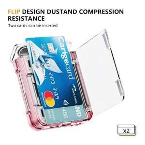 Card Slot Wallet Transparent Phone <strong>Case</strong> For Samsung Galaxy Z Flip6 Flip5 Flip4 Flip7 Shockproof Hard PC Back Cover Phone <strong>Case</strong> - Product Image 3