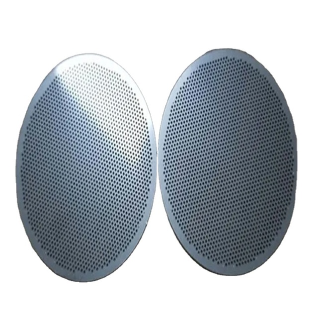 China Supplies Small round Hole Loudspeaker Grille Stainless Steel Wire Plain Weave Perforated Metal Mesh