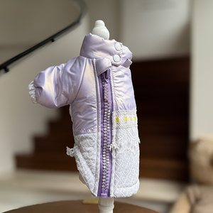Vêtements imperméables pour animaux <span class=keywords><strong>de</strong></span> compagnie, manteau réfléchissant pour chien violet, pour chiens <span class=keywords><strong>de</strong></span> grande et petite taille, pour l'été, l'hiver, la <span class=keywords><strong>pluie</strong></span>, la neige, style simple, motif uni - Product Image 2