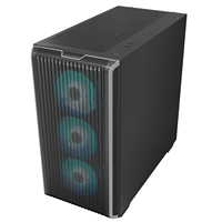Boîtier PC Gaming SAMA en Maille Métallique à Refroidissement Puissant, Compatible GPU Séries 40 et 50, Boîtier ATX Double Refroidisseur Liquide 360mm