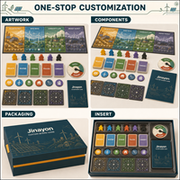 Jeu de société personnalisé sur la stratégie solaire communautaire d'énergie renouvelable, jeu de cartes pliables à quatre panneaux en carton