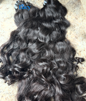 Lots de Cheveux Naturels Bruts Ondulés et Bouclés du Vietnam, du Cambodge et de Birmanie, Vente en Gros pour Fournisseurs Indiens