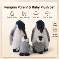 Peluche personnalisée pingouin : Ensemble parent-enfant, pingouin empereur en peluche doux et câlin, jouet éducatif pour enfants, cadeau, usine OEM ODM