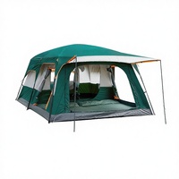 Tente de camping familiale Da Niu automatique, imperméable, camouflage, trois saisons, double couche, une chambre, 210T Oxford, anti-UV