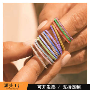 แหวนพลอยประจำเดือนเกิด 12 <span class=keywords><strong>เดือน</strong></span> CNYNA ชุบทอง ประดับเพชรคิวบิกเซอร์โคเนียเต็มวง สำหรับผู้หญิง แหวนวงเรียบหรู แฟชั่นสวยงาม ของขวัญเครื่องประดับ - Product Image 2
