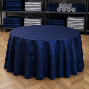 Textured Taffeta <b>Tablecloth</b> Polyester Table Linen for Corporate Gala Convention and Brand Event Programs - Product Image 1