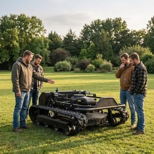 Intelligent RC Robot <b>Mower</b> 4 Stroke Gasoline <b>Tracked</b> Grass Machine Professional <b>Remote</b> <b>Controlled</b> Crawler Slope <b>Mower</b> 1000mm - Product Image 1